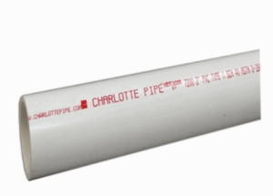 2x10 PVC Pipe, Plain End, SCH 40/STD, White