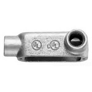P112323.jpg Crouse-Hinds LR50M Malleable Iron Type LR Conduit Outlet Body 1/2-Inch Condulet®