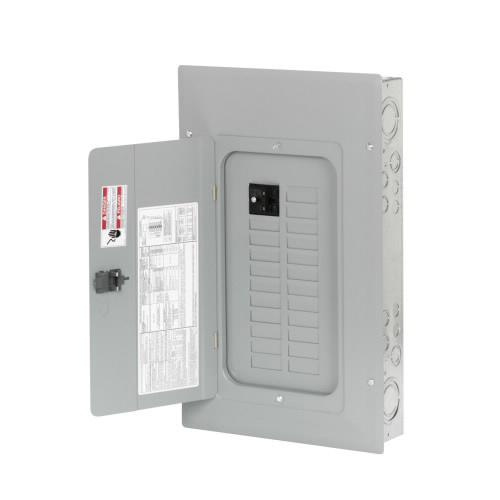 Eaton BR2020BC100 1-Phase 3-Wire Main Circuit Breaker Load Center 20-Circuits 120/240-Volt AC 100-Amp NEMA 1