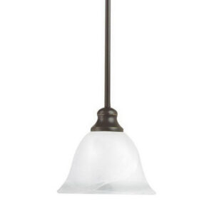 Sea Gull Lighting 61940-782 1-Light Mini Pendant Fixture 100-Watt 120-Volt Heirloom Bronze Windgate