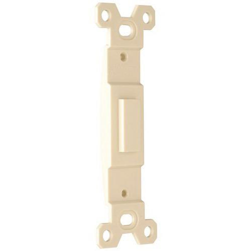 Pass & Seymour 80700-LA Thermoset Plastic Box Mount 1-Gang Toggle Switch Wallplate Insert Light Almond