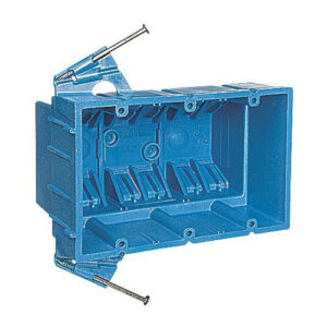 Thomas & Betts BH353A PVC 3-Gang Outlet Box 5.660-Inch x 3.530-Inch x 3.5-Inch 53-Cubic-Inch Carlon&reg; SuperBlue