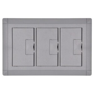 Thomas & Betts E9763S Thermoplastic 3-Gang Non-Metallic Open Floor Box Cover With Carpet Flange 7.13-Inch x 11.50-Inch Carlon&reg;