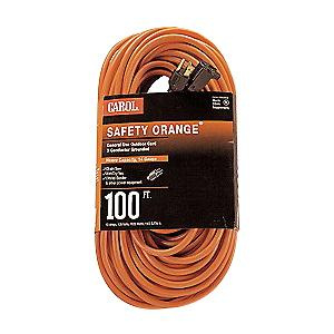 P11683.jpg Carol 03304.63.04 Stranded Bare Copper SJTW Extension Cord 14/3 100-ft Orange Safety Orange®