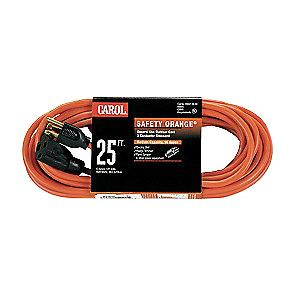 P11692.jpg Carol 03328.63.04 Stranded Bare Copper SJTW Extension Cord 14/3 25-ft Orange Safety Orange®
