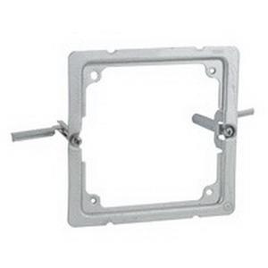 Raco 205RAC Galvanized Steel Flat Life Safety Steel Wall Box Mounting Bracket 4-Inch x 4-Inch Raco&reg; Retro-Ring&reg;