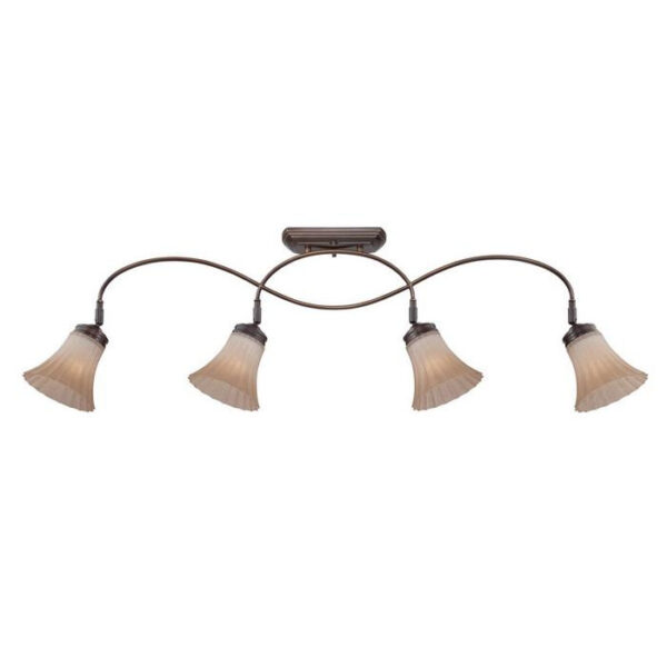 Quoizel Lighting ALZ1404PN Track Light 100-Watt 4-ft 120-Volt AC Palladian Bronze Aliza