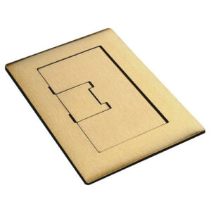 Thomas & Betts E9761BR Light Lacquer Brass 1-Gang Floor Box Cover 7.13-Inch x 5-Inch Carlon&reg;