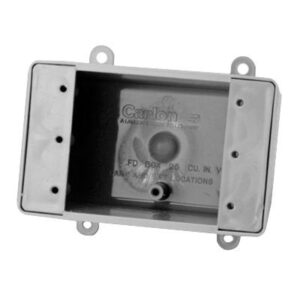 Thomas & Betts E9801 1-Gang Deep FD Device Box Blank4-5/8-Inch x 2-7/8-Inch x 2-3/4-Inch Gray Carlon&reg;