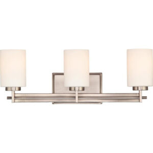 Quoizel Lighting TY8603AN 3-Light Contemporary/Modern Bath Fixture 100/23-Watt 120-Volt Antique Nickel Taylor