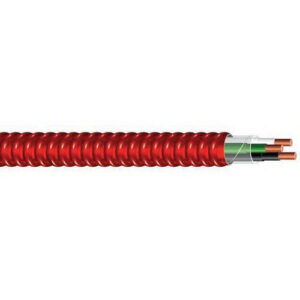 Southwire 55454903 Solid Copper TFN MC/FPLP Plenum Rated Fire Alarm And Control Cable 18/2 1000-ft Red Alert&reg;