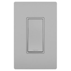 Pass & Seymour TM870-GRY 120/277-Volt 15-Amp 1-Pole Grounding Decorator Switch Gray TradeMaster&reg; Radiant&reg;