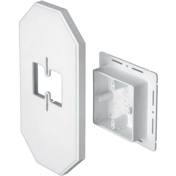 P1195.jpg Arlington 8091FDBL Plastic Wall/Vertical Mount All Siding Box Kit With Mega Mounting Plate 7.142-Inch x 0.78-Inch x 13.49-Inch