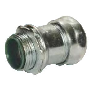 Sepco S4065 Zinc Plated Steel Insulated EMT Compression Connector 2-Inch