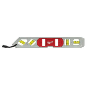 Milwaukee Tool 48-22-5009 4 Vial I-Beam Magnetic Torpedo Level 10-Inch Silver/Red