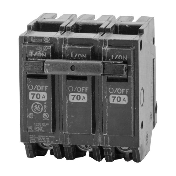P12026.jpg GE Industrial THQL32070 Plug-In Mount Type THQL Feeder Molded Case Circuit Breaker 3-Pole 70-Amp 240-Volt AC