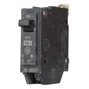 GE Industrial THQB1115 Bolt-On Mount Type THQB Miniature Circuit Breaker 1-Pole 15-Amp 120/240-Volt AC