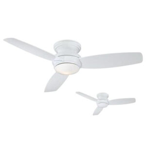 P120605.jpg Minka-Aire F594-WH Traditional Concept Ceiling Fan With Light 52-Inch 3 Blade 3-Speed White
