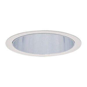Lightolier 1113WH 6-3/4-Inch Down Light Cone Reflector Trim Round Matte White LyteCaster