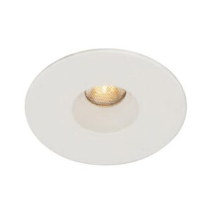 WAC Lighting HR-LED211E-W-WT Dimmable 1-Inch Recessed Down Light Fixture 120-Volt AC Round (1) 3-Watt 85 CRI 3000K 160-Lumens LED White LEDme&reg;