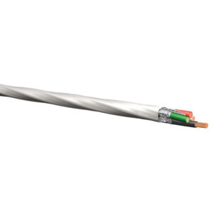 HWC HW40601802 Stranded Soft Bare Annealed Copper Shielded Overall Shield Plenum Rated Multi-Conductor Cable 18/2 Gray