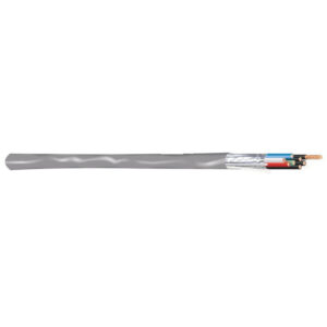 Southwire 57573202 Stranded Bare Copper Shielded Overall Shield Riser Rated Multi-Conductor Cable 18/8 1000-ft Reel Gray