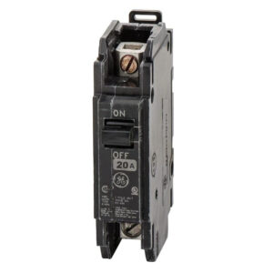GE Industrial THQC1120WL 35-mm DIN Rail Mount Type THQC Miniature Circuit Breaker 1-Pole 20-Amp 120/240-Volt AC