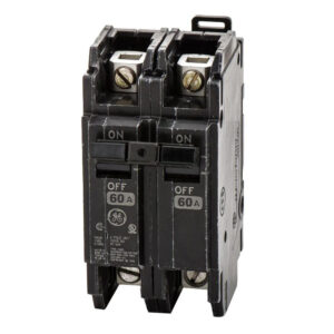 GE Industrial THQC2160WL 35-mm DIN Rail Mount Type THQC Miniature Circuit Breaker 2-Pole 60-Amp 120/240-Volt AC