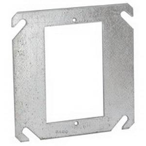 Raco 787 Pre-Galvanized Steel 1-Gang Flat Single Device Cover 4-Inch x 4-Inch