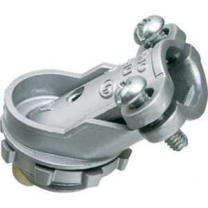 P122715.jpg Arlington 4501 Die Cast Zinc Non-Insulated Throat 45-Degree Connector 3/8-Inch