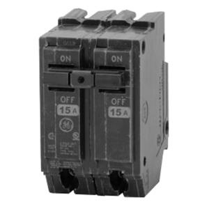 GE Industrial THQL2115 Plug-In Mount Type THQL Feeder Molded Case Circuit Breaker 2-Pole 15-Amp 120/240-Volt AC