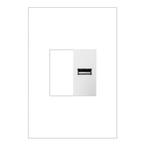 Adorne ARUSB-W4 Half-Size USB Outlet 2.1-Amp White