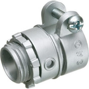 P1237.jpg Arlington L421 Die Cast Zinc Straight Connector 1/2-Inch