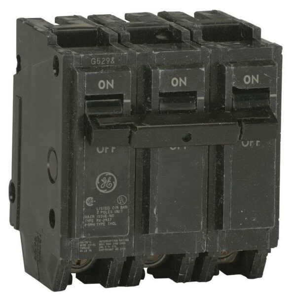 P12379.jpg GE Industrial THQL32040 Plug-In Mount Type THQL Feeder Molded Case Circuit Breaker 3-Pole 40-Amp 240-Volt AC