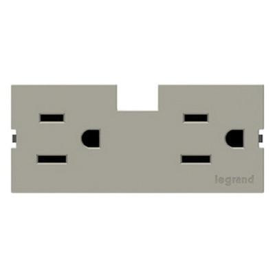 Adorne APTR15TM4 Tamper-Resistant Outlet Module 15-Amp Titanium