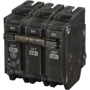 GE Industrial THQL32050 Plug-In Mount Type THQL Feeder Molded Case Circuit Breaker 3-Pole 50-Amp 240-Volt AC