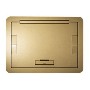 Wiremold EFB610BTNK Powder Coated Die Cast Aluminum Flush Floor Box Cover With Solid Lid 12-1/2-Inch Length x 16-3/8-Inch Width Evolution