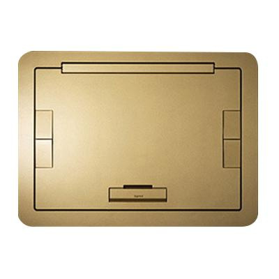 Wiremold EFB610BTNK Powder Coated Die Cast Aluminum Flush Floor Box Cover With Solid Lid 12-1/2-Inch Length x 16-3/8-Inch Width Evolution