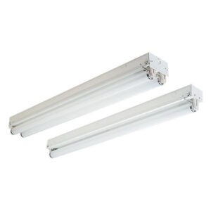 Simkar CH2232-B11-4L-UNV 4-Light CH Series Tandem Fluorescent Strip Light 32-Watt 120 - 277-Volt Baked White Enamel