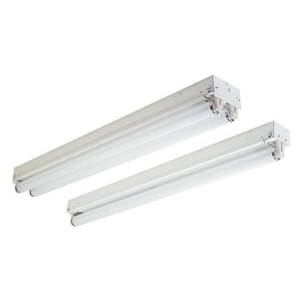 Simkar CH2232-B11-4L-UNV 4-Light CH Series Tandem Fluorescent Strip Light 32-Watt 120 - 277-Volt Baked White Enamel