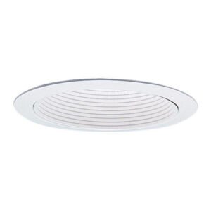 Lightolier 1176WH 6-3/4-Inch Down Light Trim Round White Baffle White Flange LyteCaster