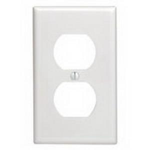 Leviton 88003 Thermoset Device Mount Standard Size 1-Gang Duplex Receptacle Wallplate 1-Duplex Receptacle White