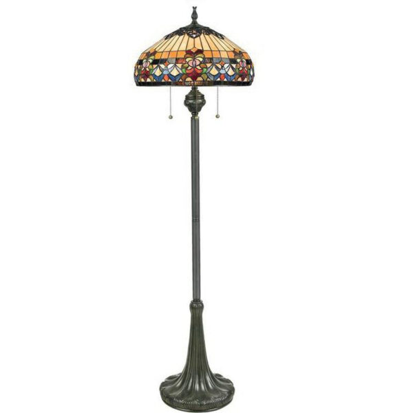 Quoizel Lighting TFBF9362VB Traditional 3-Light Portable Floor Lamp 100/23-Watt 120-Volt Vintage Bronze Belle Fleur