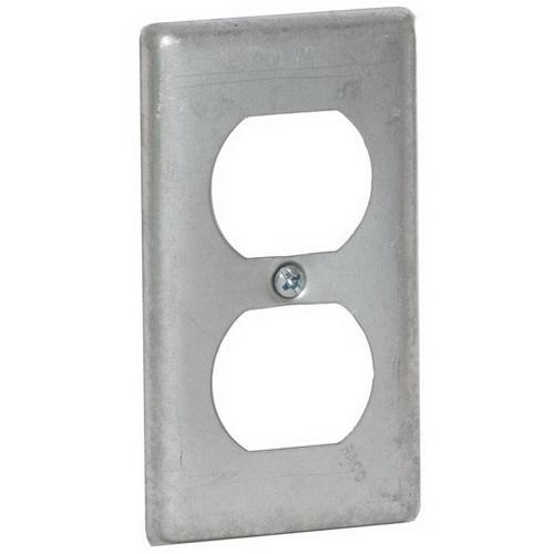 Raco 864 Galvanized Sheet Steel 1-Gang Flat Handy Box Cover 2-5/16-Inch x 0.130-Inch x 4-3/16-Inch