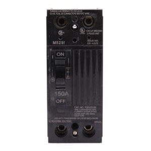 GE Industrial TQD22150WL Feed-Thru Mount Molded Case Circuit Breaker 2-Pole 150-Amp 240-Volt AC
