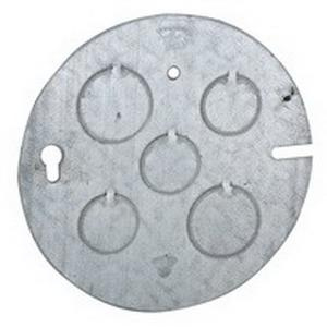 Raco 890 Pre-Galvanized Steel Flat Concrete Ring Back Plate 4-1/2-Inch x 0.3-Inch