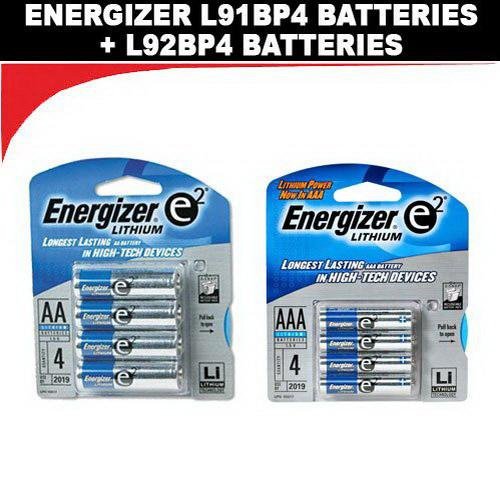 Energizer L91BP4 Cylindrical Size AA Non-Rechargeable Battery 1.5-Volt Lithium/Iron Disulfide