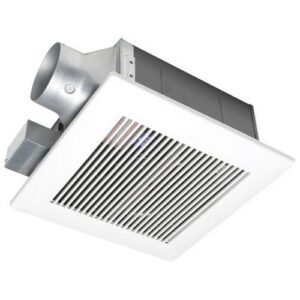 Panasonic FV-08VF2 Low Profile Ventilation Fan 4-Inch Duct 80 CFM at 0.1-Inch Static Pressure With 4-Inch Duct 70 CFM at 0.1-Inch Static Pressure With 3-Inch Duct WhisperFit