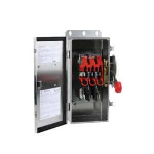 Eaton DH361FWK 3-Wire 3-Pole Fusible K Series Heavy-Duty Safety Switch 600-Volt AC 30-Amp NEMA 4X