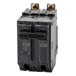 GE Industrial THQB2125 Bolt-On Mount Type THQB Miniature Circuit Breaker 2-Pole 25-Amp 120/240-Volt AC